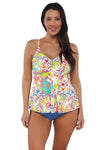 Sunsets Escape Botanical Bliss Sandbar Rib Tori Tankini Top