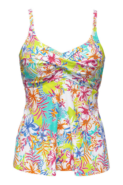 Sunsets Escape Botanical Bliss Sandbar Rib Tori Tankini Top