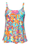 Sunsets Escape Festive Floral Sandbar Rib Jenna Tankini Top