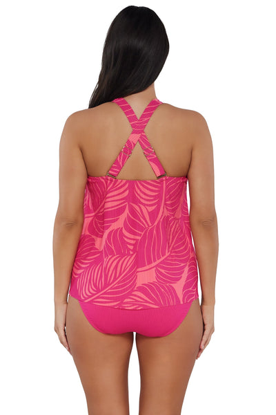 Sunsets Escape Blushing Palms Sandbar Rib Sadie Tankini Top