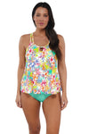 Sunsets Escape Botanical Bliss Sandbar Rib Sadie Tankini Top