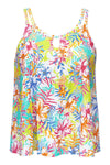 Sunsets Escape Botanical Bliss Sandbar Rib Sadie Tankini Top