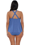 Sunsets Escape Harbor Blue Sandbar Rib Sadie Tankini Top