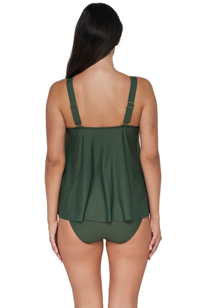 Sunsets Escape Island Green Sadie Tankini Top