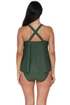 Sunsets Escape Island Green Sadie Tankini Top