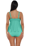 Sunsets Escape Aqua Mist Sandbar Rib Marin Tankini Top