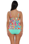 Sunsets Escape Festive Floral Sandbar Rib Marin Tankini Top