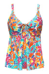 Sunsets Escape Festive Floral Sandbar Rib Marin Tankini Top