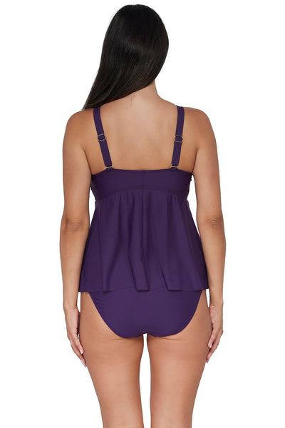 Sunsets Escape Paradise Plum Marin Tankini Top