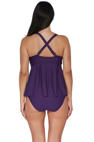 Sunsets Escape Paradise Plum Marin Tankini Top