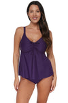 Sunsets Escape Paradise Plum Marin Tankini Top