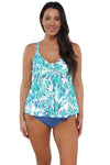 Sunsets Escape Sea Breeze Sandbar Rib Marin Tankini Top