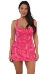 Sunsets Escape Blushing Palms Sandbar Rib Sienna Swim Dress