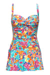 Sunsets Escape Festive Floral Sandbar Rib Sienna Swim Dress