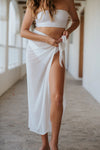 KOY Escape White Mesh Sarong