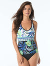 Beach House Sport Ambition Aruba Bloom Fitted Cross Back Tankini Top