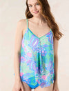 Beach House Estate Mosaic Kerry Mesh Layer Tankini Top