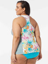 Beach House Plus Tropic Bloom Erinna Racerback Tankini Top