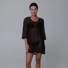 J. Valdi Bora Bora Black Scoop Neck Tunic