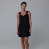 J. Valdi Kira Slub Black Ring Tank Dress