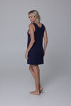 J. Valdi Kira Slub Navy Ring Tank Dress