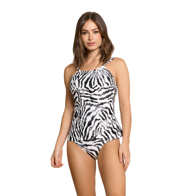 Jantzen Safari Audrey Drape Tankini Top