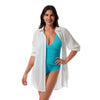 Jantzen Marie White High-Low Shirt Cover Up