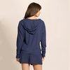 Jantzen Lounge Hoodie Short 2-Piece Set Navy