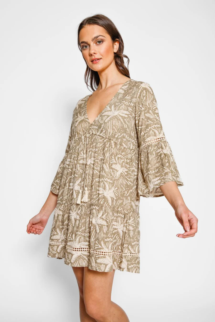 KOY Resort Las Palmas Khaki Mini Dress