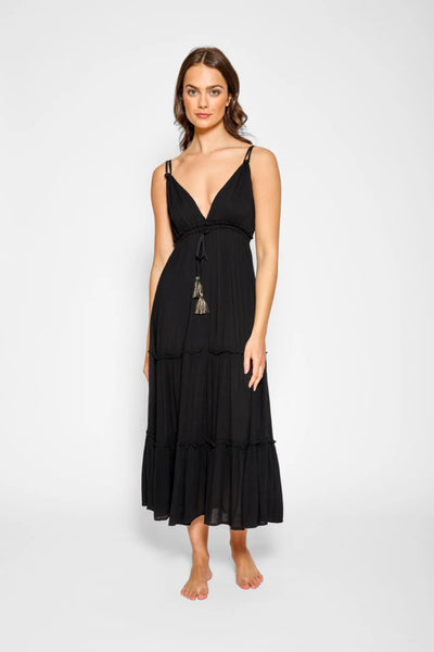 KOY Resort Miami Black Midi Dress