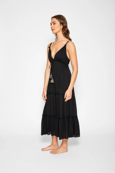 KOY Resort Miami Black Midi Dress