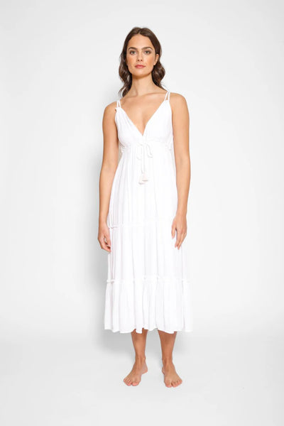 KOY Resort Miami White Midi Dress