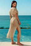 Luli Fama Caught Up Fringe Long Caftan