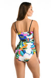 La Blanca Sun Catcher Bandeau Cinch Side Tankini Top