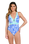 La Blanca Beachside Bay V-Plunge One Piece