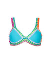 PQ Swim Ferrarini Pacific Blue Crochet Top