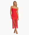 PQ Swim Passion Vanessa Strapless Fringe Dress