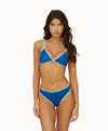 PQ Swim Platinum Waverly Crochet-Trim Tri Top