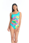 Bleu Rod Beattie Away We Go One Shoulder One Piece