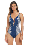 Bleu Rod Beattie Bali Breeze Lace Down One Piece