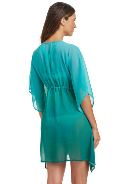 Bleu Rod Beattie Beat The Heat Teal Caftan