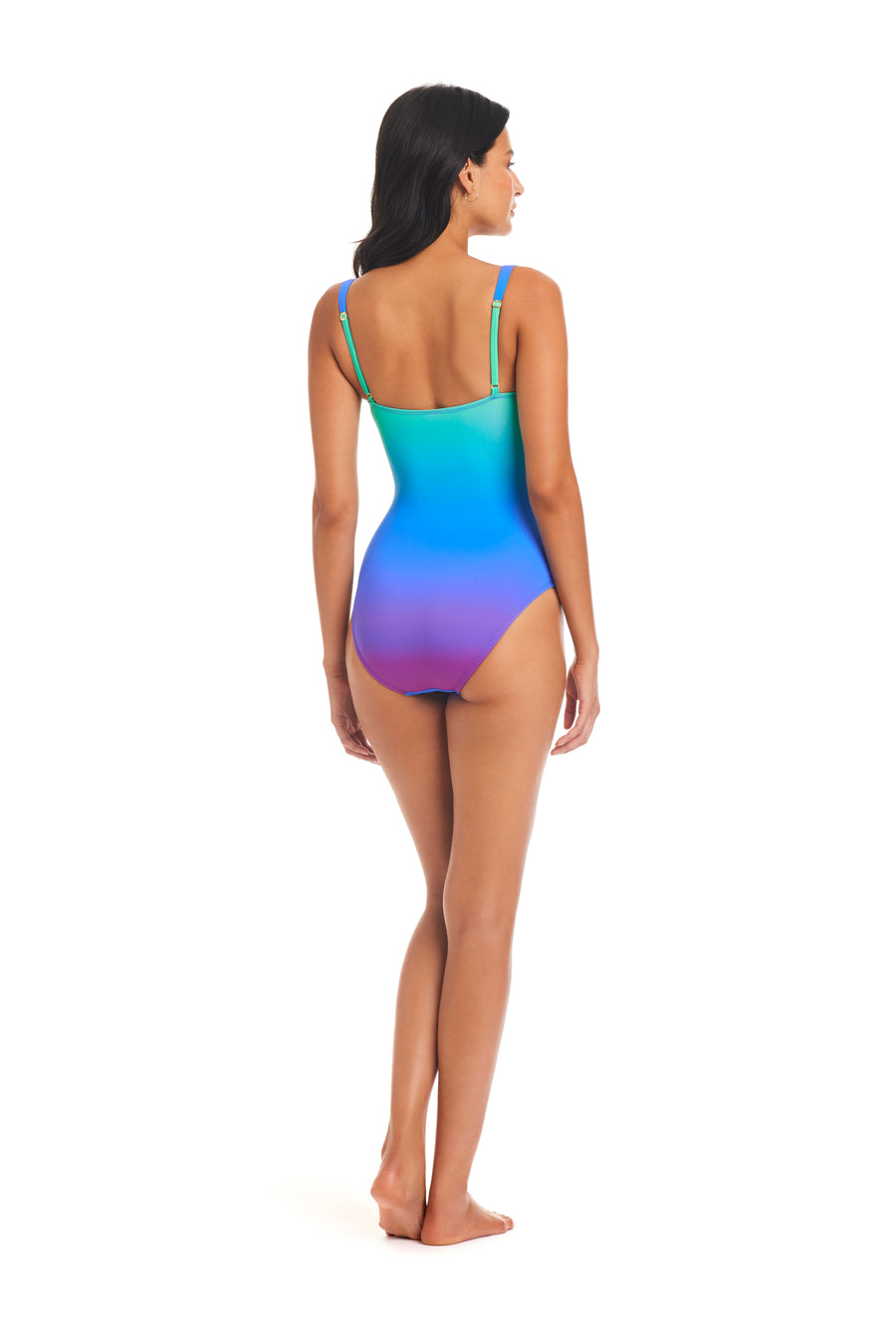 Bleu Rod Beattie Heat Of The Moment Shirred Bandeau One Piece