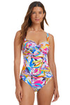 Bleu Rod Beattie Living Color Shirred Bandeau One Piece