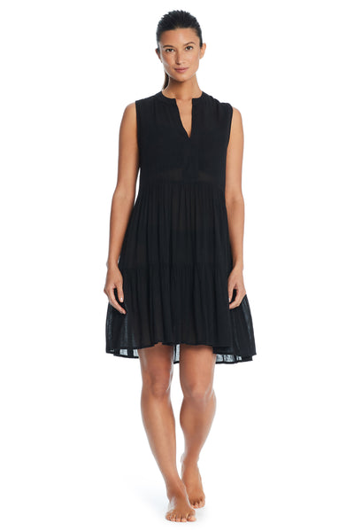 Bleu Rod Beattie Pool Party Black Short Dress