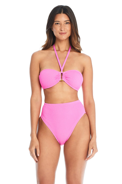 SALE Bleu Rod Beattie Pucker Up Castro Pink Bandeau Top