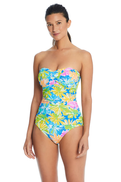 Bleu Rod Beattie Spring It On Twist Bandeau One Piece