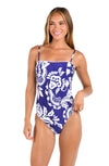 Sunshine 79 Flower Trip Bandeau One Piece