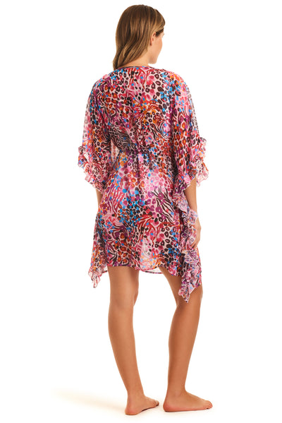 Jessica Simpson French Exit Frill Side Caftan