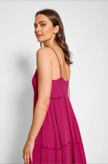 KOY Resort Miami Luxe Sangria Strappy Mini Dress