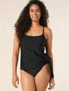 Coco Reef Black Stella Side Tie Bra Sized Underwire Tankini Top